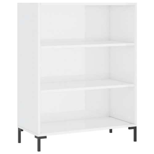Regal za knjige sjajni bijeli 69,5x32,5x90 cm konstruirano drvo - Visoko sjajno bijela 1 Cijena