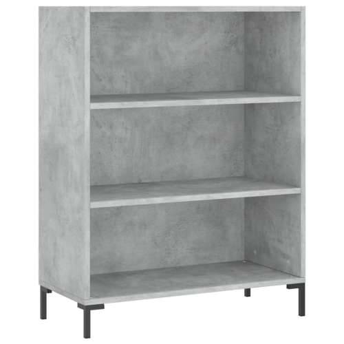 Regal za knjige boja betona 69,5x32,5x90 cm konstruirano drvo - Beton siva 1 Cijena