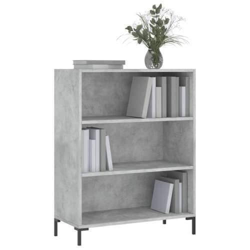 Regal za knjige boja betona 69,5x32,5x90 cm konstruirano drvo - Beton siva 1 Cijena