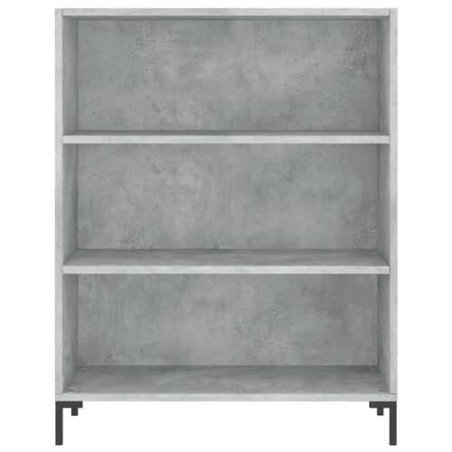 Regal za knjige boja betona 69,5x32,5x90 cm konstruirano drvo - Beton siva 1 Cijena