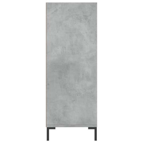Regal za knjige boja betona 69,5x32,5x90 cm konstruirano drvo - Beton siva 1 Cijena
