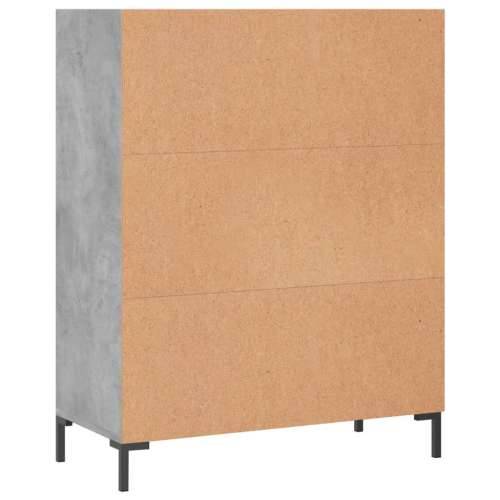 Regal za knjige boja betona 69,5x32,5x90 cm konstruirano drvo - Beton siva 1 Cijena