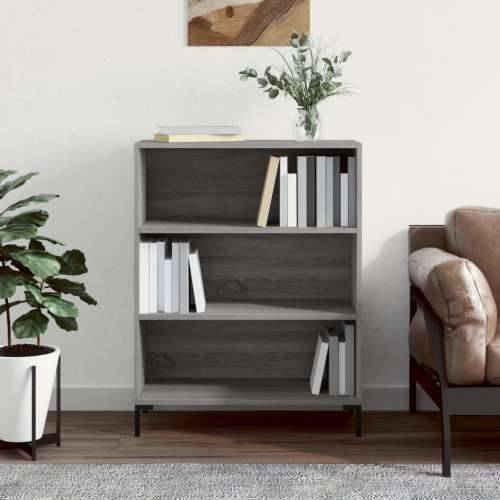 Regal za knjige boja hrasta 69,5x32,5x90 cm konstruirano drvo - Sivi hrast sonoma 1 Cijena