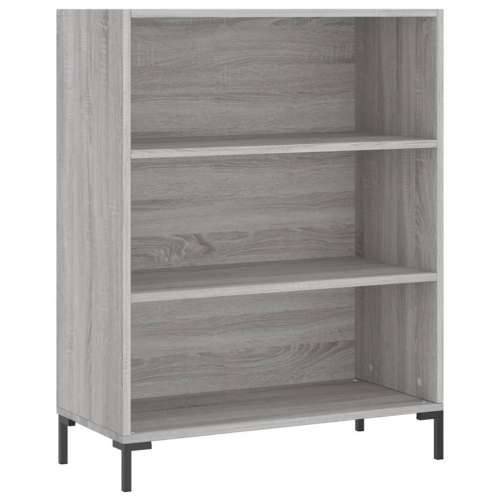 Regal za knjige boja hrasta 69,5x32,5x90 cm konstruirano drvo - Sivi hrast sonoma 1 Cijena