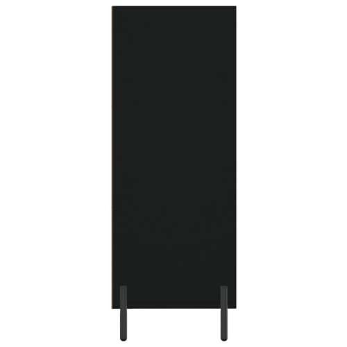 Ormarić s policama crni 69,5 x 32,5 x 90 cm konstruirano drvo - Crna 1 Cijena