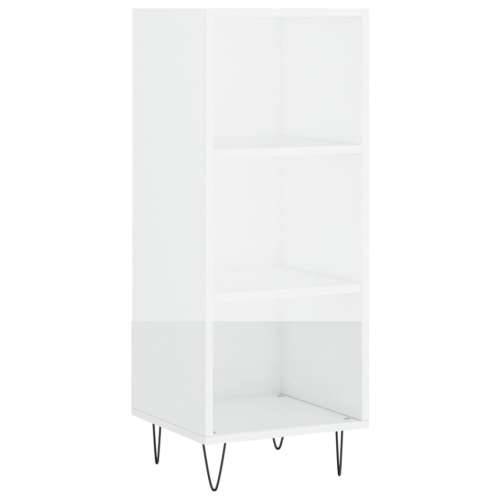 Komoda sjajna bijela 34,5 x 32,5 x 90 cm od konstruiranog drva - Visoko sjajno bijela 1 Cijena