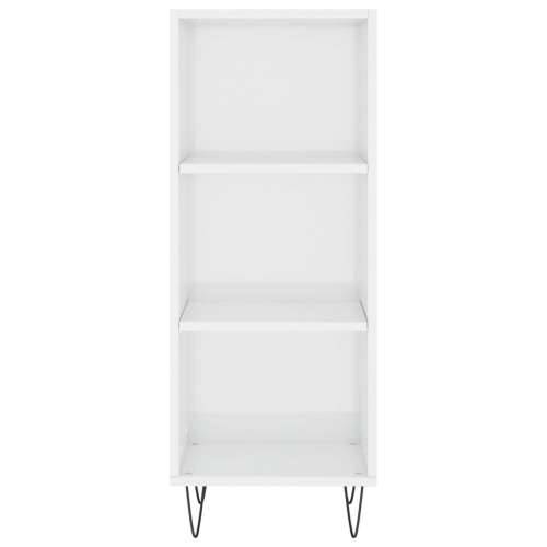 Komoda sjajna bijela 34,5 x 32,5 x 90 cm od konstruiranog drva - Visoko sjajno bijela 1 Cijena