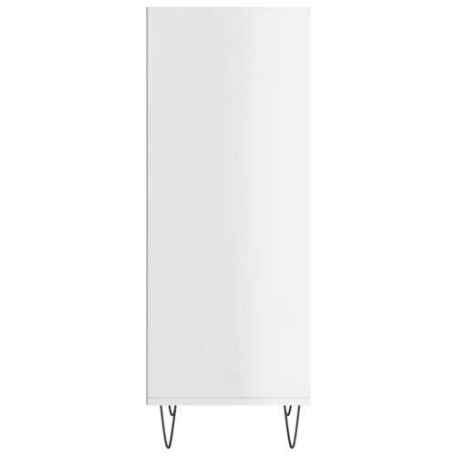 Komoda sjajna bijela 34,5 x 32,5 x 90 cm od konstruiranog drva - Visoko sjajno bijela 1 Cijena