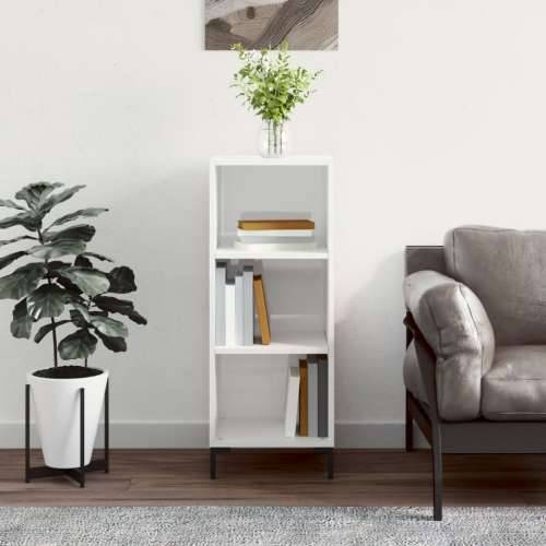 Komoda sjajna bijela 34,5 x 32,5 x 90 cm od konstruiranog drva - Visoko sjajno bijela 1 Cijena