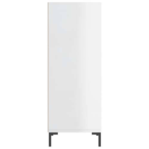 Komoda sjajna bijela 34,5 x 32,5 x 90 cm od konstruiranog drva - Visoko sjajno bijela 1 Cijena
