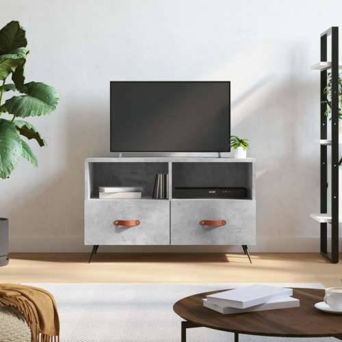 TV ormarić boja betona 80 x 36 x 50 cm konstruirano drvo - Beton siva 1 Cijena