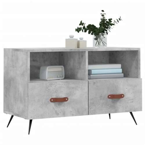TV ormarić boja betona 80 x 36 x 50 cm konstruirano drvo - Beton siva 1 Cijena
