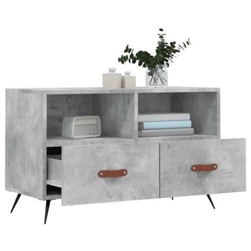 TV ormarić boja betona 80 x 36 x 50 cm konstruirano drvo - Beton siva 1 Cijena