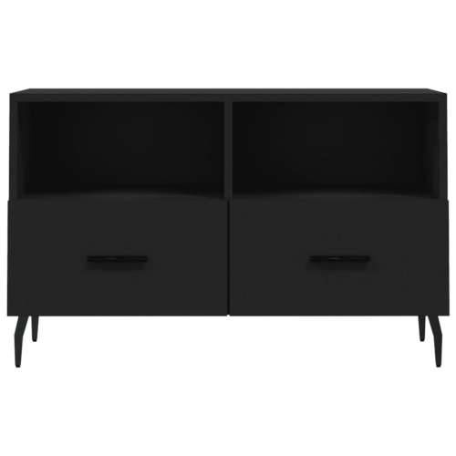 TV ormarić crni 80 x 36 x 50 cm od konstruiranog drva - Crna 1 Cijena