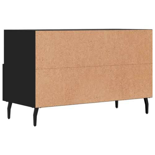 TV ormarić crni 80 x 36 x 50 cm od konstruiranog drva - Crna 1 Cijena