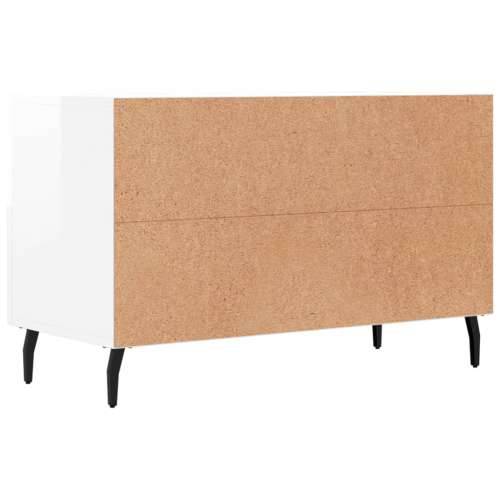 TV ormarić sjajni bijeli 80 x 36 x 50 cm od konstruiranog drva - Visoko sjajno bijela 1 Cijena
