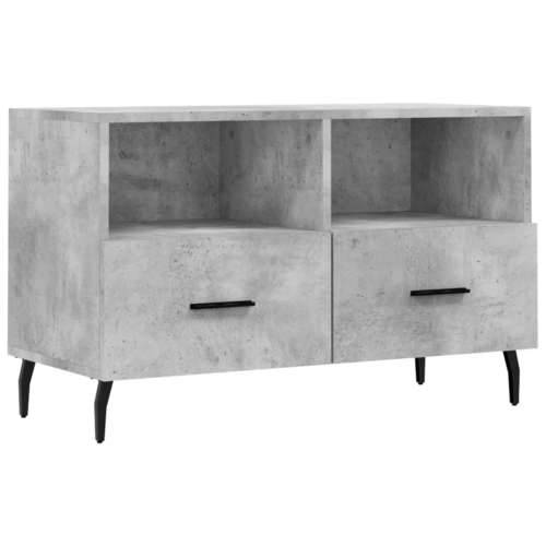 TV ormarić boja betona 80 x 36 x 50 cm konstruirano drvo - Beton siva 1 Cijena