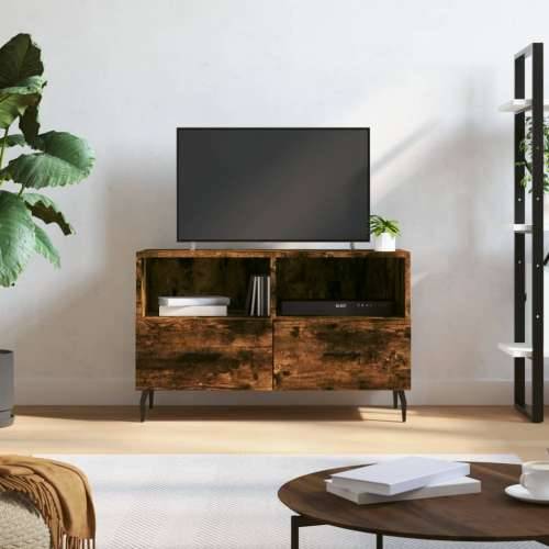 TV ormarić dimljeni hrast 80 x 36 x 50 cm konstruirano drvo - Dimljeni hrast 1 Cijena