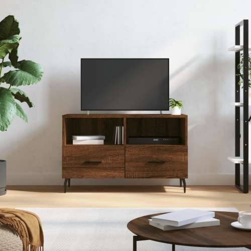 TV ormarić Smeđi hrast 80 x 36 x 50 cm konstruirano drvo - Smeđi hrast 1 Cijena