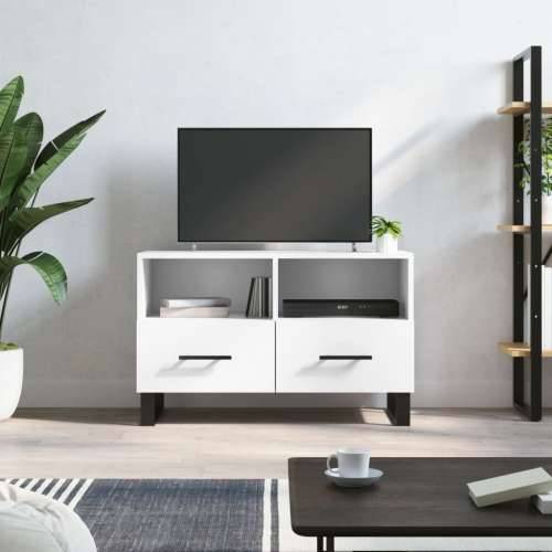 TV ormarić bijeli 80 x 36 x 50 cm od konstruiranog drva - Bijela 1 Cijena