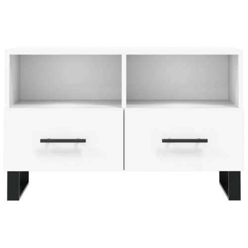 TV ormarić bijeli 80 x 36 x 50 cm od konstruiranog drva - Bijela 1 Cijena