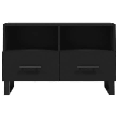 TV ormarić crni 80 x 36 x 50 cm od konstruiranog drva - Crna 1 Cijena