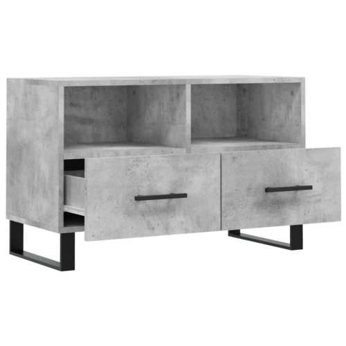 TV ormarić boja betona 80 x 36 x 50 cm konstruirano drvo - Beton siva 1 Cijena