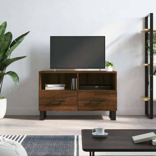 TV ormarić Smeđi hrast 80 x 36 x 50 cm konstruirano drvo - Smeđi hrast 1 Cijena