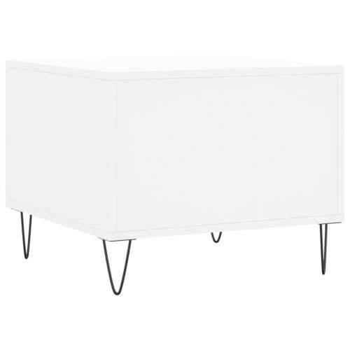 Stolić za kavu bijeli 50 x 50 x 40 cm od konstruiranog drva - Bijela 1 Cijena