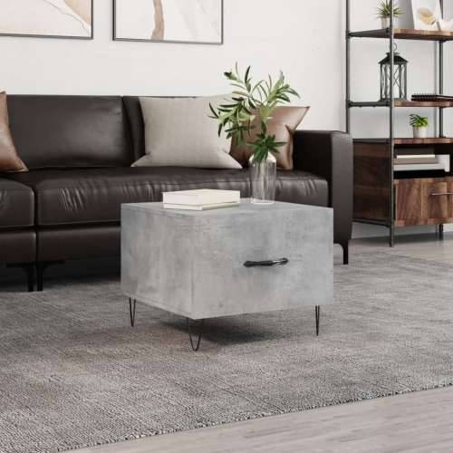 Stolić za kavu siva boja betona 50x50x40 cm konstruirano drvo - Beton siva 1 Cijena