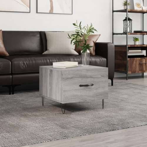Stolić za kavu siva boja hrasta 50x50x40 cm konstruirano drvo - Sivi hrast sonoma 1 Cijena
