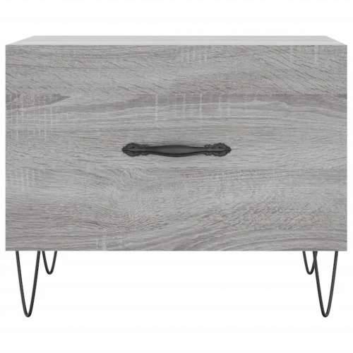 Stolić za kavu siva boja hrasta 50x50x40 cm konstruirano drvo - Sivi hrast sonoma 1 Cijena