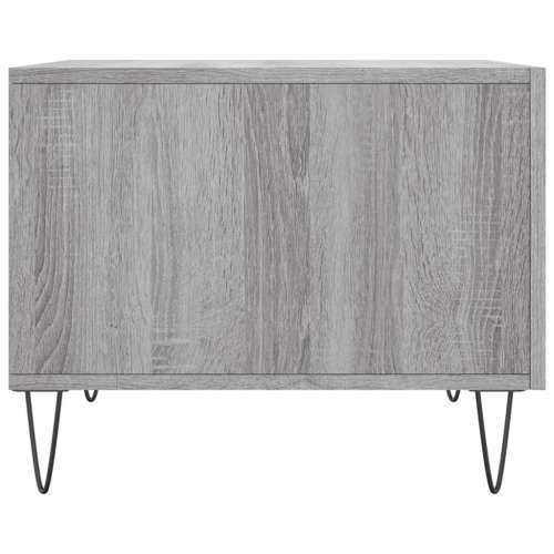 Stolić za kavu siva boja hrasta 50x50x40 cm konstruirano drvo - Sivi hrast sonoma 1 Cijena