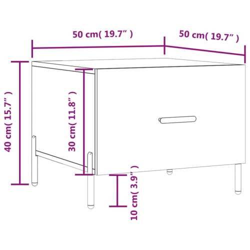 Stolić za kavu siva boja betona 50x50x40 cm konstruirano drvo Beton siva 1 Cijena