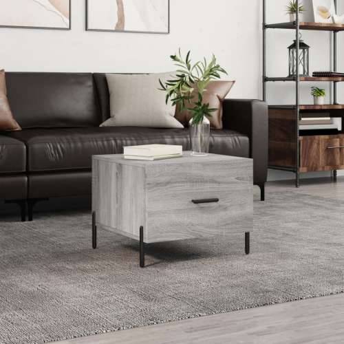 Stolić za kavu siva boja hrasta 50x50x40 cm konstruirano drvo - Sivi hrast sonoma 1 Cijena