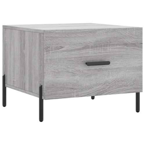 Stolić za kavu siva boja hrasta 50x50x40 cm konstruirano drvo - Sivi hrast sonoma 1 Cijena