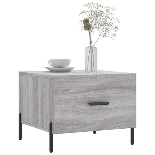 Stolić za kavu siva boja hrasta 50x50x40 cm konstruirano drvo - Sivi hrast sonoma 1 Cijena
