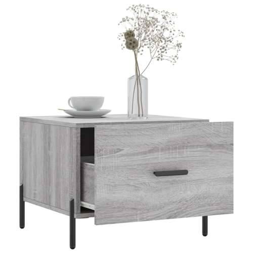 Stolić za kavu siva boja hrasta 50x50x40 cm konstruirano drvo - Sivi hrast sonoma 1 Cijena