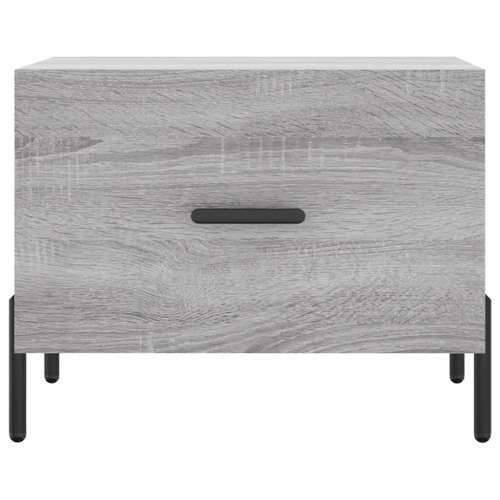 Stolić za kavu siva boja hrasta 50x50x40 cm konstruirano drvo - Sivi hrast sonoma 1 Cijena