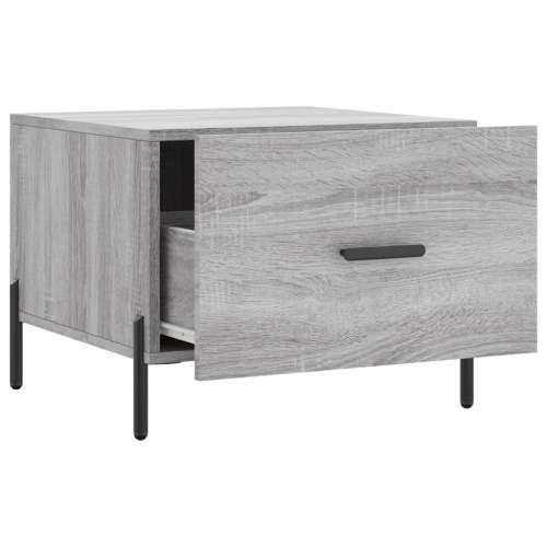 Stolić za kavu siva boja hrasta 50x50x40 cm konstruirano drvo - Sivi hrast sonoma 1 Cijena