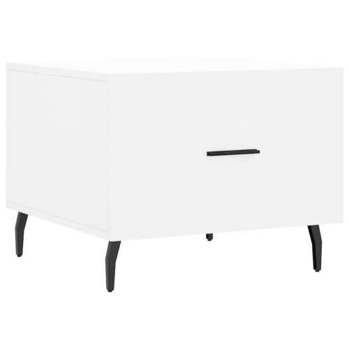 Stolić za kavu bijeli 50 x 50 x 40 cm od konstruiranog drva - Bijela 1 Cijena