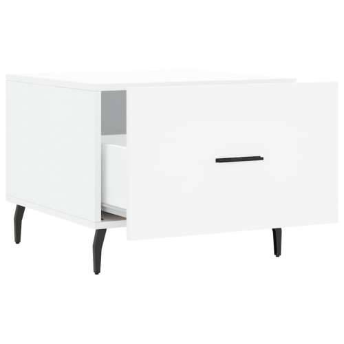 Stolić za kavu bijeli 50 x 50 x 40 cm od konstruiranog drva - Bijela 1 Cijena
