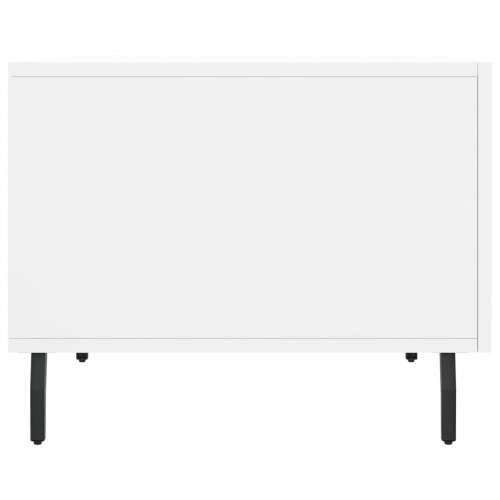 Stolić za kavu bijeli 50 x 50 x 40 cm od konstruiranog drva - Bijela 1 Cijena