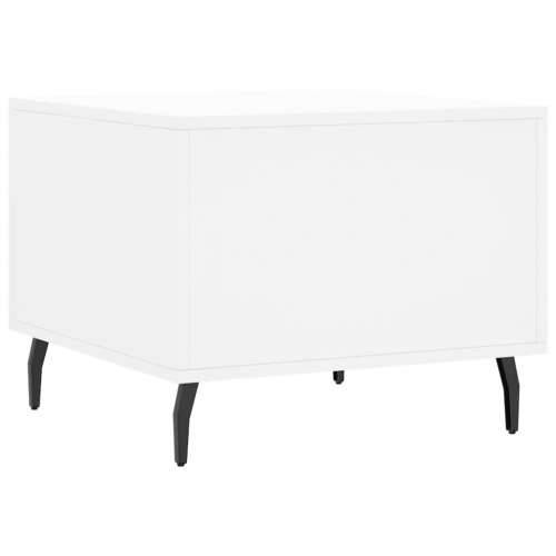 Stolić za kavu bijeli 50 x 50 x 40 cm od konstruiranog drva - Bijela 1 Cijena