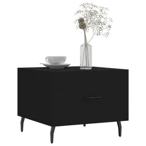 Stolić za kavu crni 50 x 50 x 40 cm od konstruiranog drva - Crna 1 Cijena
