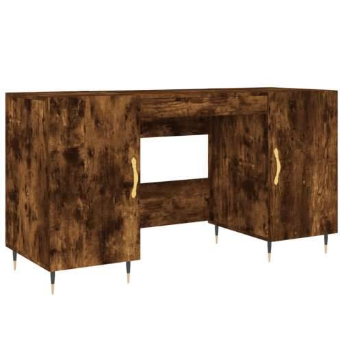 Radni stol boja dimljenog hrasta 140x50x75 cm konstruirano drvo Dimljeni hrast Cijena