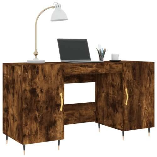 Radni stol boja dimljenog hrasta 140x50x75 cm konstruirano drvo - Dimljeni hrast Cijena
