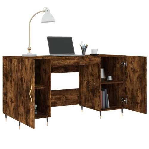Radni stol boja dimljenog hrasta 140x50x75 cm konstruirano drvo - Dimljeni hrast Cijena