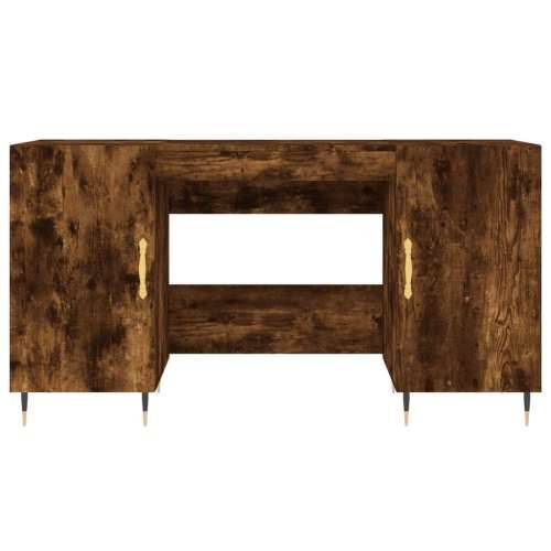 Radni stol boja dimljenog hrasta 140x50x75 cm konstruirano drvo - Dimljeni hrast Cijena