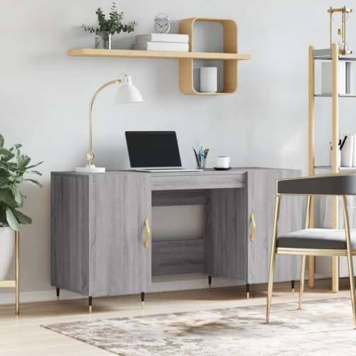 Radni stol boja hrasta sonome 140x50x75 cm konstruirano drvo - Sivi hrast sonoma Cijena